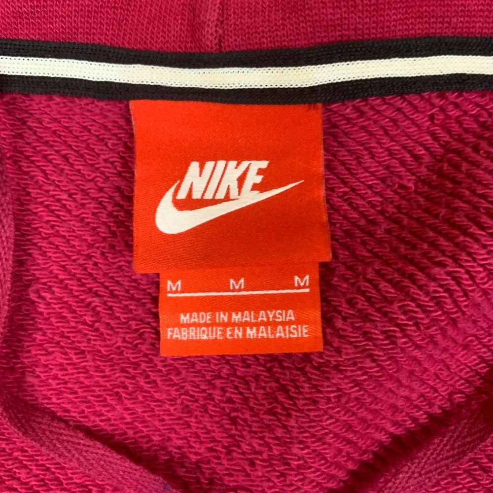 Nike Sportswear Cardigan Mens M Red French Terry Open Front 805523-620